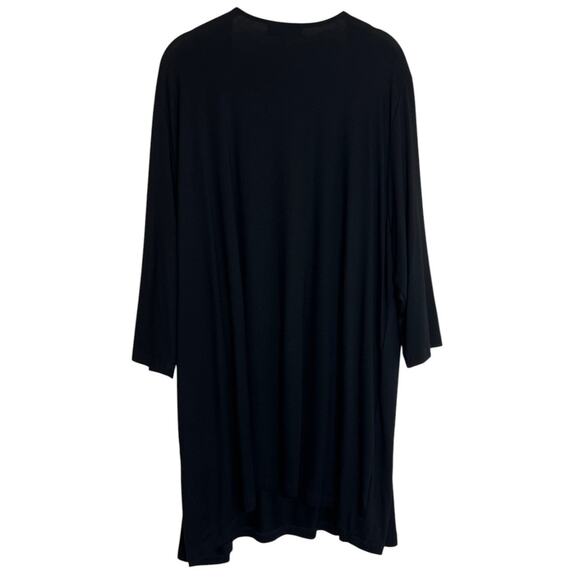 Ulla Popken Womens Tunic Top 20/22 Black Beige Geometric Studded 3/4 Sleeve - Picture 4 of 7